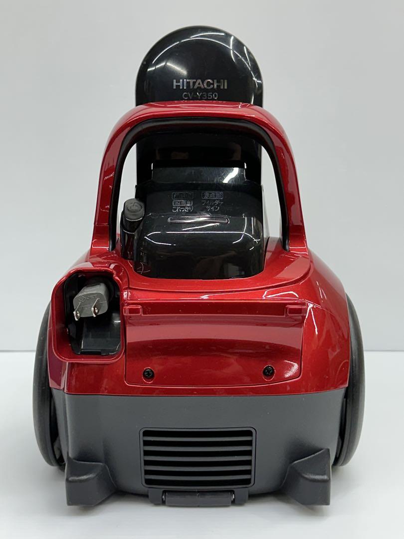 赤 中古 動作保証品 2020年製 日立掃除機 本体 CV-Y350