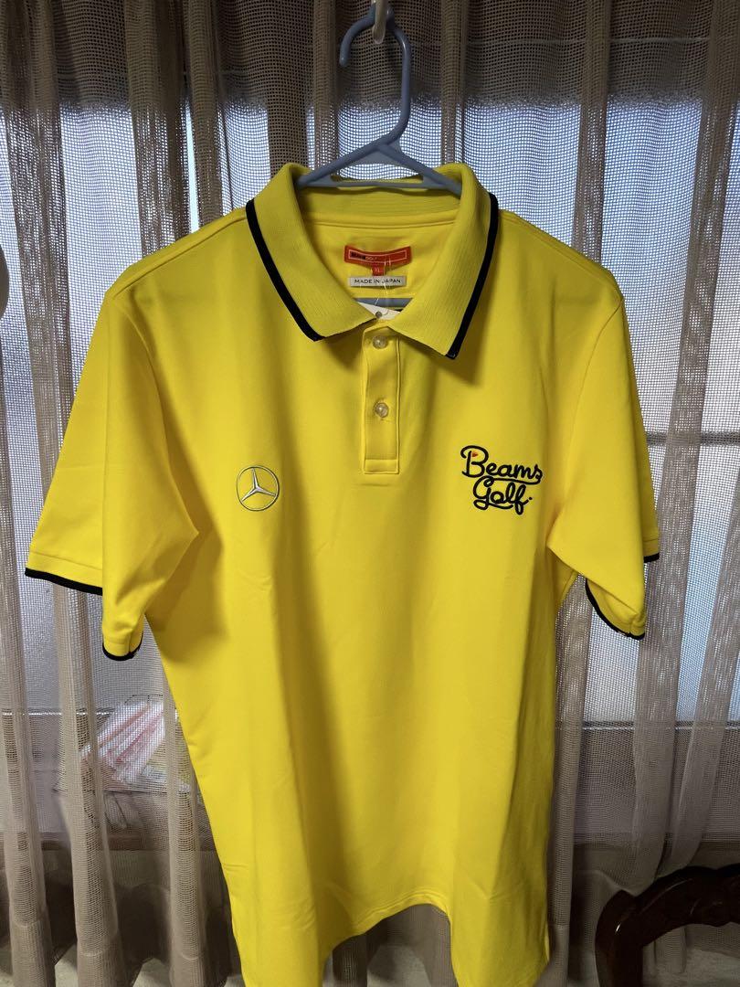 Beams Golf イエローポロシャツ 日本製メンズウェア