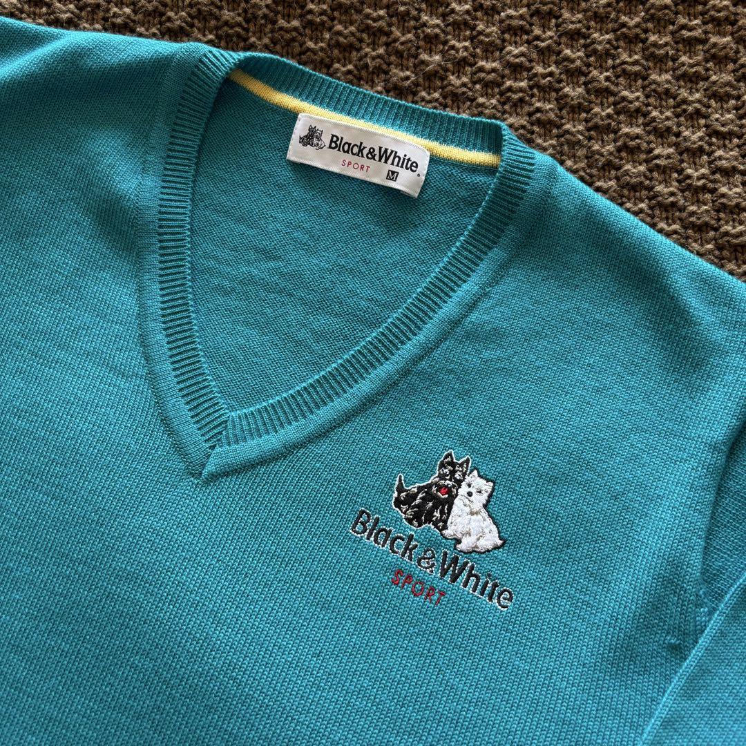 【新品級美品】Black&White wool 100%