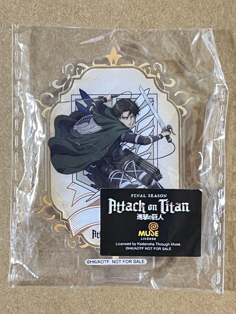 進撃の巨人 シンガポール モンスターカレー 特典 アクリルスタンド リヴァイやや傷や汚れあり