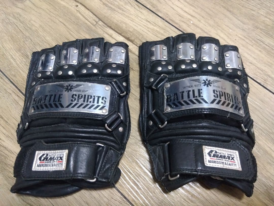 G-MAX ジーマックス 雷神  グローブ 本革 手袋  バトルスーツ　指なし
