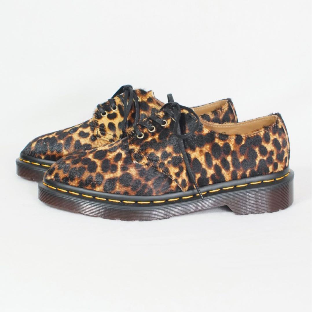 未使用《Dr.Martens》SMITHS(UK3)ハラコ ヒョウ柄 シューズ