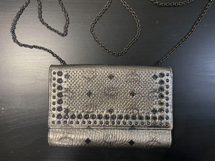 人気正規品 値下げ ショルダーバッグ シルバー チェーンウォレット YbiKL-m91360613818 MCM エムシーエム 低価在庫あ