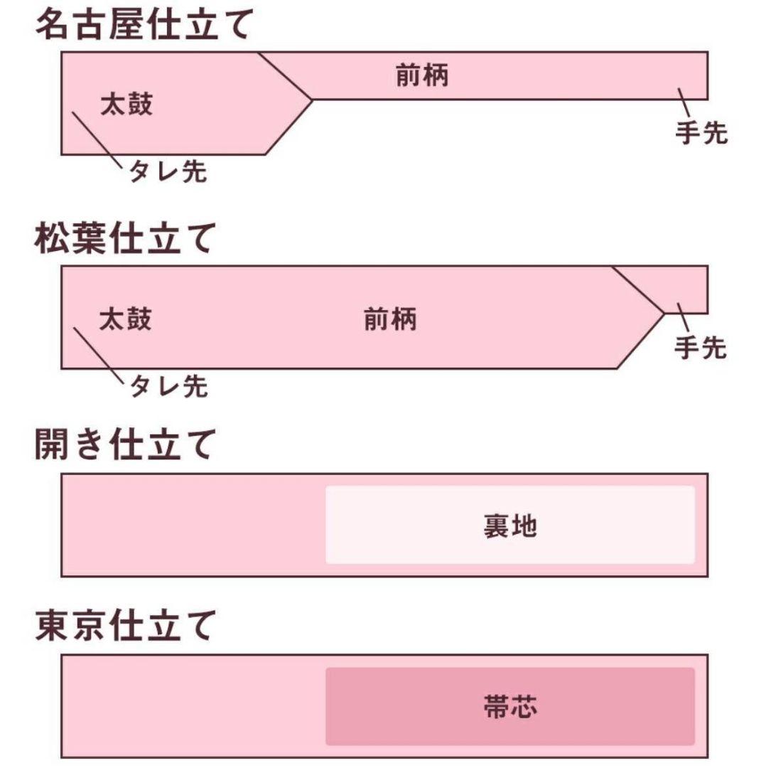 稚児模様 薄紫色 手書き 太鼓 紬 洒落帯 カジュアルな名古屋帯 72