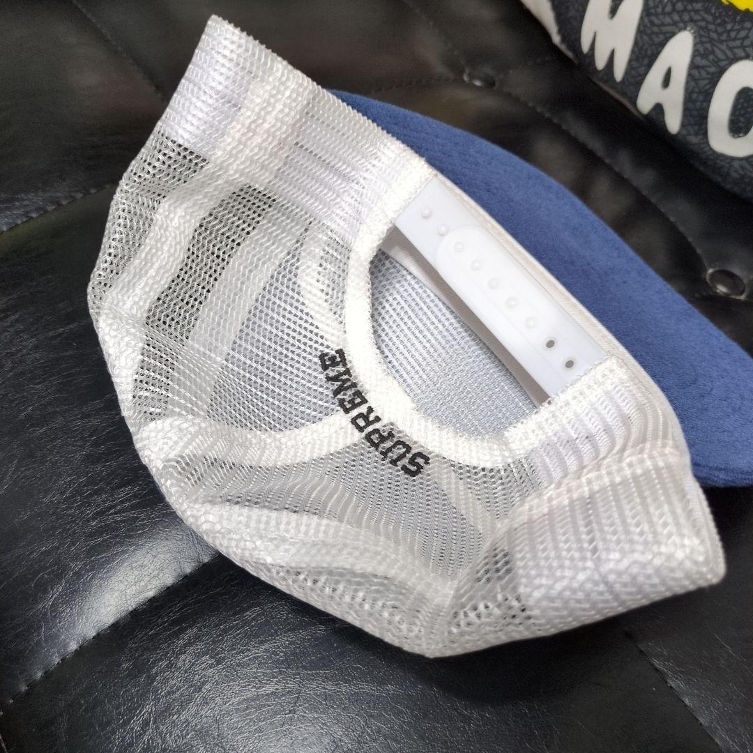 帽子 Supreme terry mesh back 5 panel blue