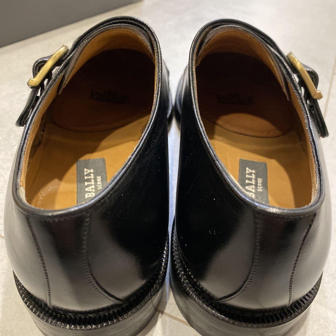 BALLY ブラック シングルモンクストラップシューズ 6E - メルカリ