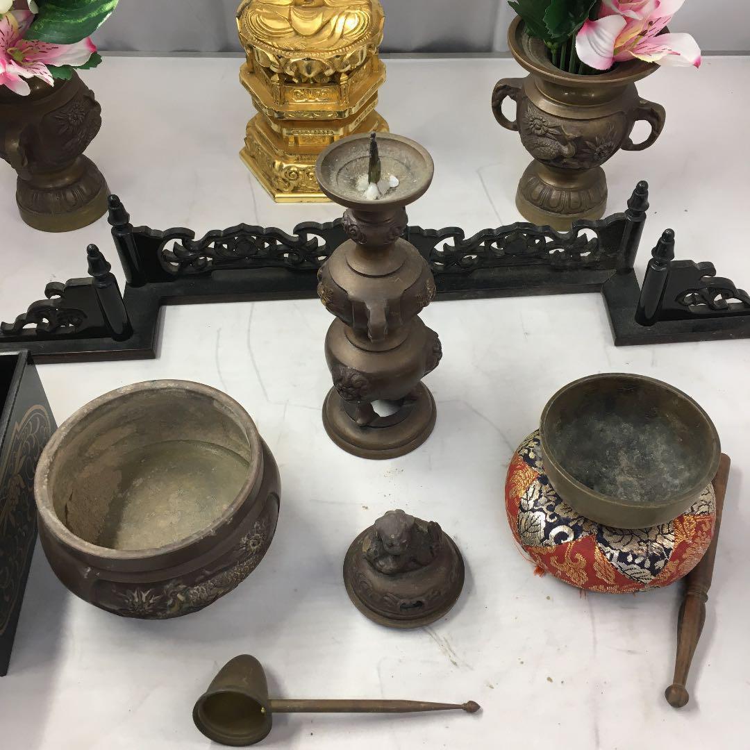 仏壇　黒檀　仏具一式