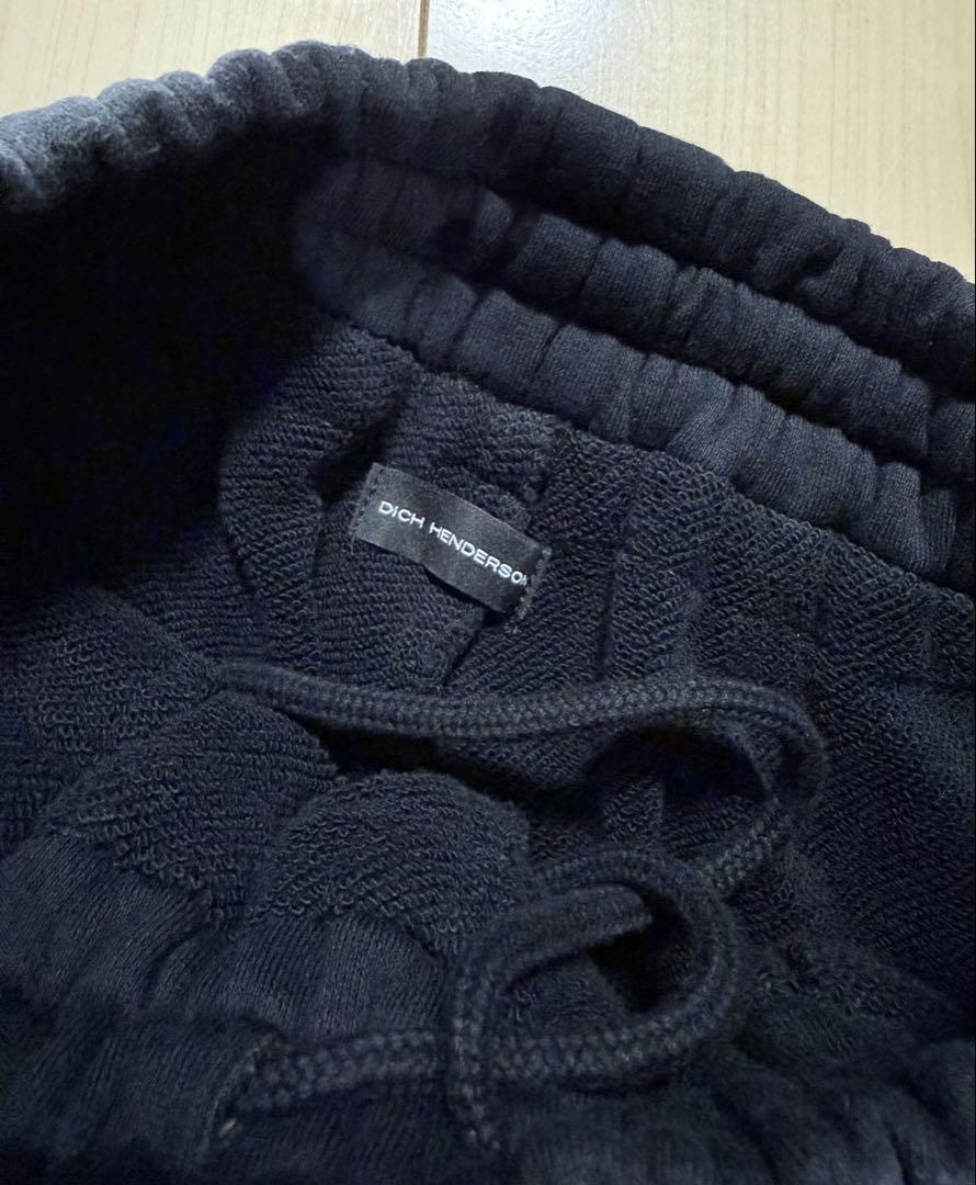 dich henderson SWEAT WIDE PANTS BLACK