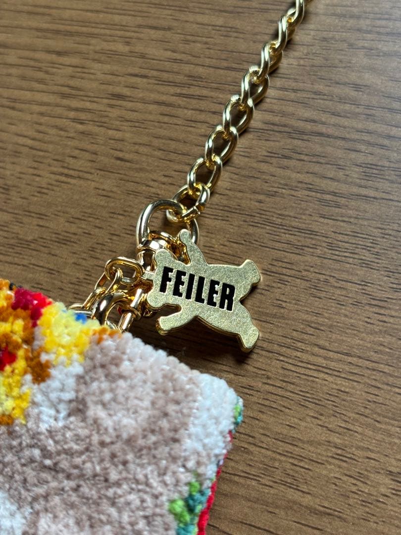 美品　フェイラーアンドハイジ　ポーチ　ショルダーストラップ　ベージュ