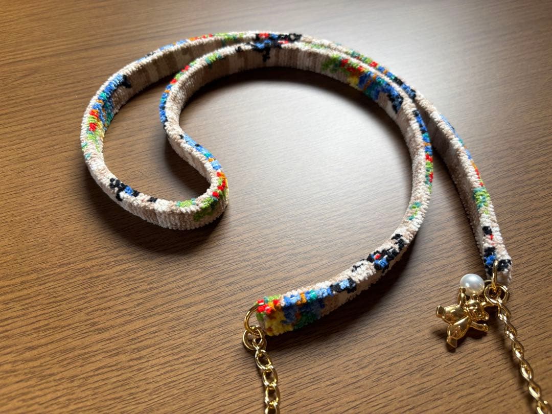 美品　フェイラーアンドハイジ　ポーチ　ショルダーストラップ　ベージュ