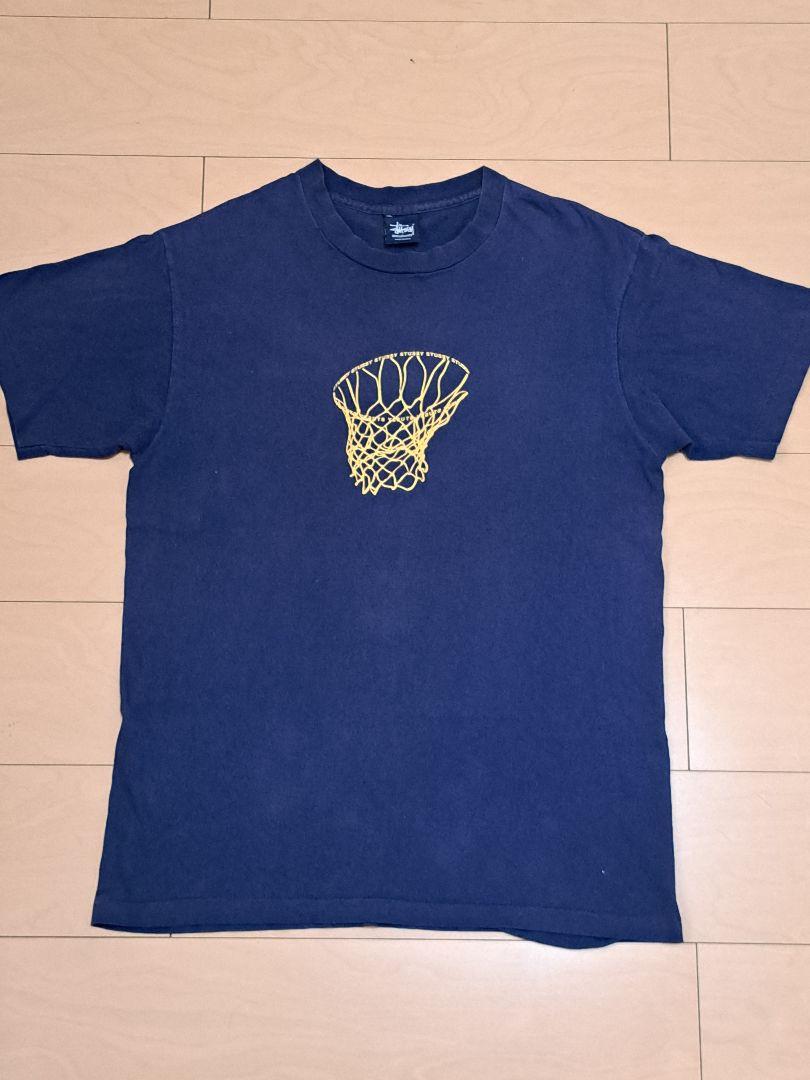 90s OldStussy 激レア バスケットゴール Tシャツ 紺タグ
