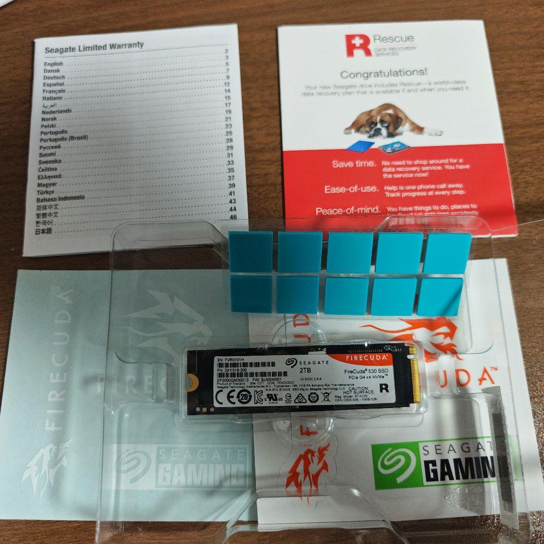 中古　FireCuda 530 M.2 SSD 2TB