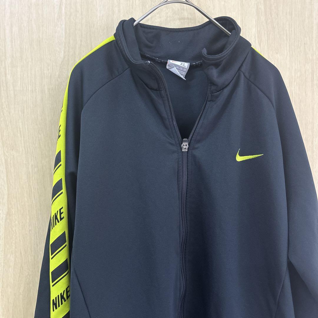 Nike ジャージ 上下セット 黒/黄緑　セットアップ