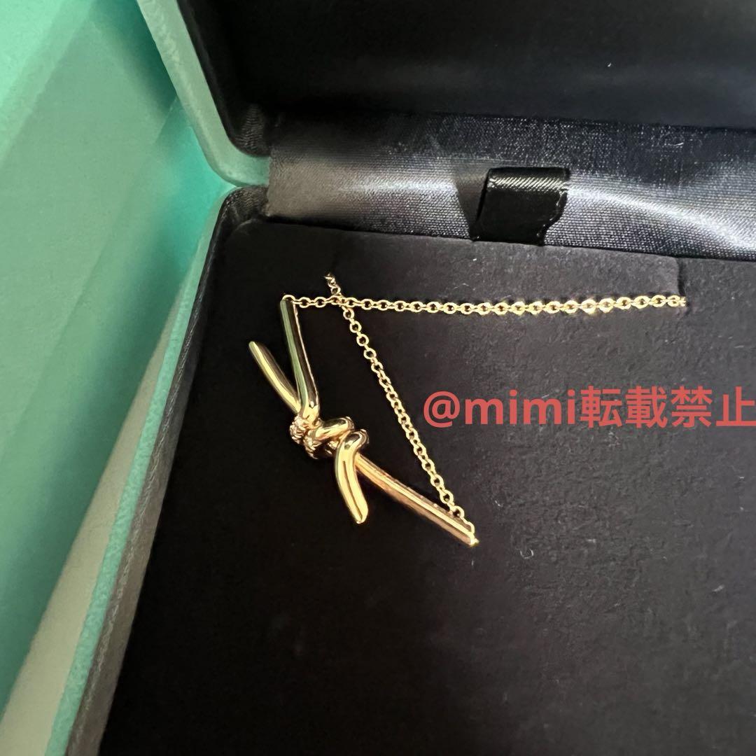 新品！Tiffanyティファニー ノット ペンダント ローズゴールドダイヤモンド