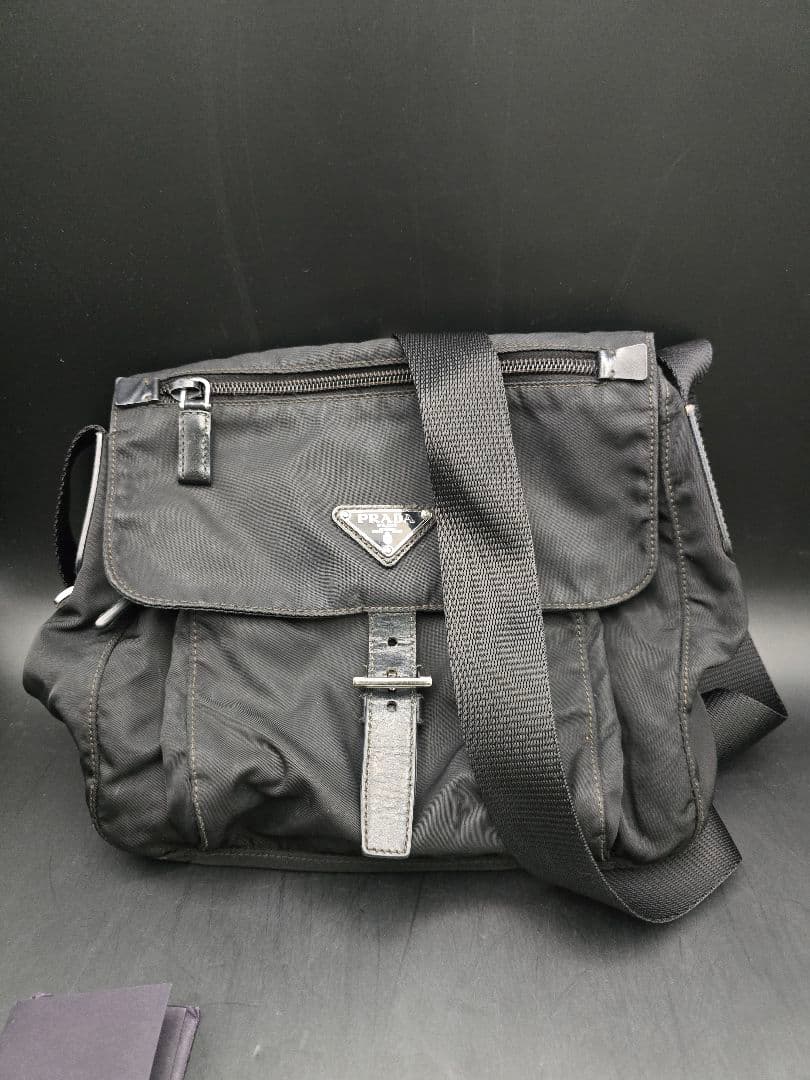 MT262 PRADA プラダ BT8994 ブラック ナイロン 三角マーク