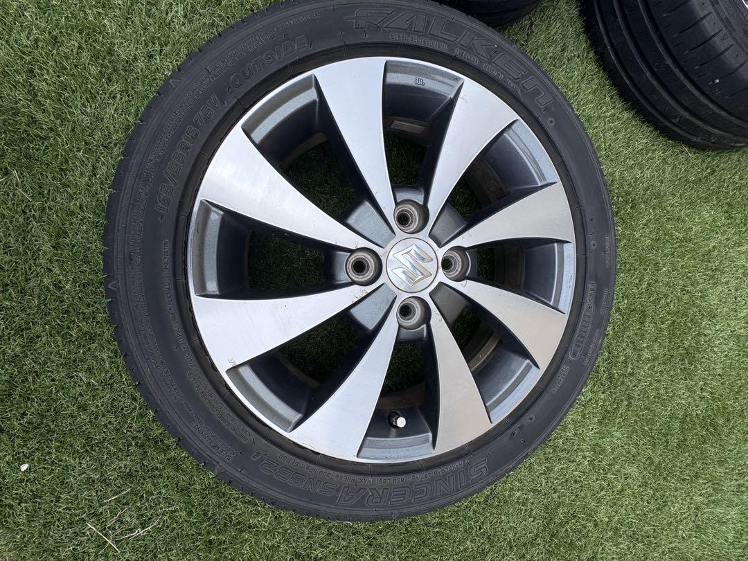 スズキMH23S ワゴンR スティングレー165/55R15 タイヤ付 アルミ