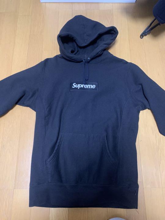 Supreme Box Logo パーカー ボックスロゴ ネイビー