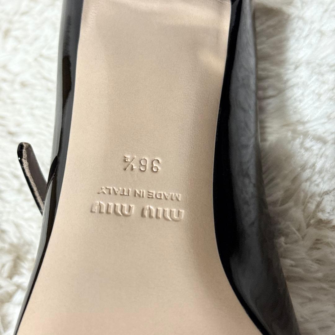 未使用✨ミュウミュウ ビジュー ストラップ パンプス ブラック 36 1/2 未使用✨ミュウミュウ ビジュー ストラップ パンプス ブラック 36 1/2