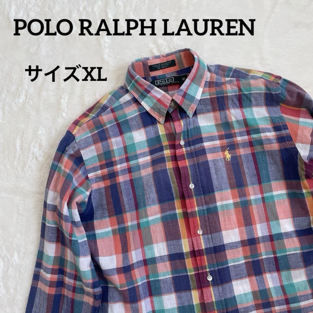 Polo by Ralph Lauren＊チェック柄長袖シャツ＊サイズXL 5,990円