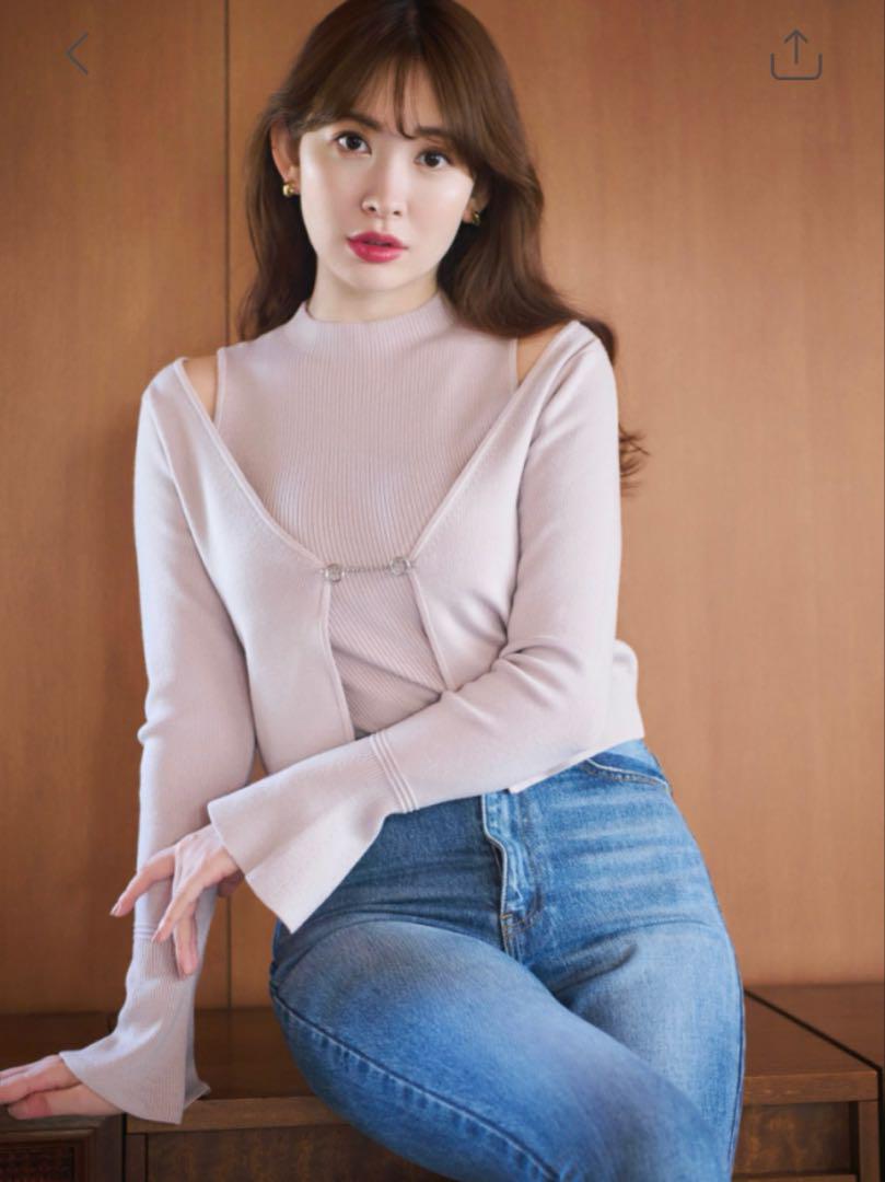 トップス Her lip to Flared Sleeve Knit Set