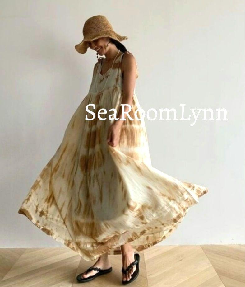 ❨❨新品❩❩ SeaRoomLynn ブラッシュダイギャザーワンピース