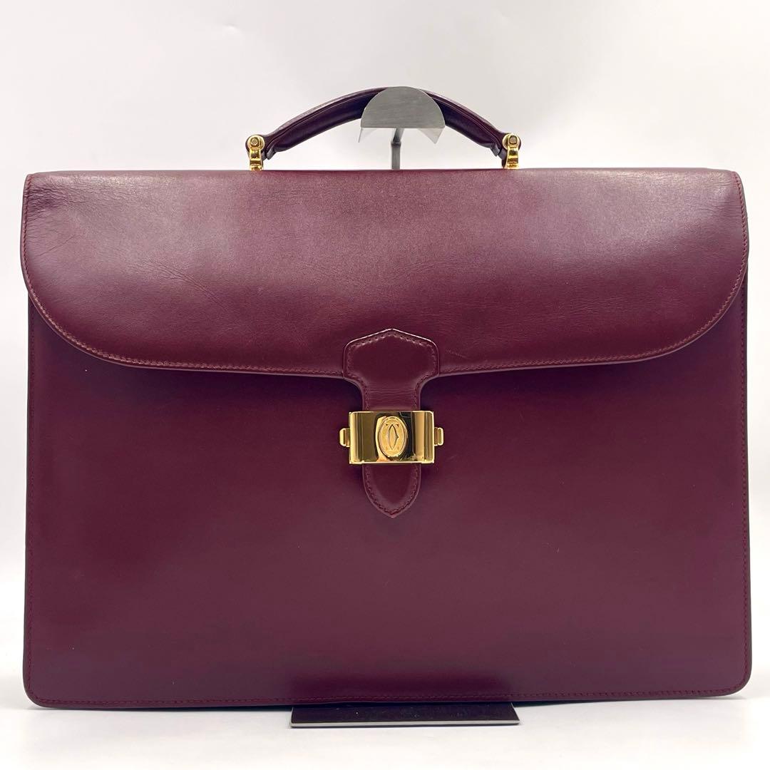 【美品】Cartier カルティエ マストライン ビジネスバッグ ブリーフケース 【美品】Cartier カルティエ マストライン ビジネスバッグ ブリーフケース