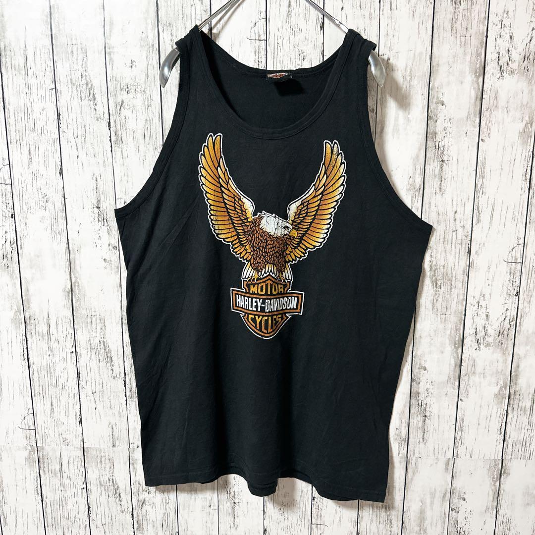 陰山織物謹製 【激レア】Harley-Davidson☆タンクトップ XL ビッグロゴ