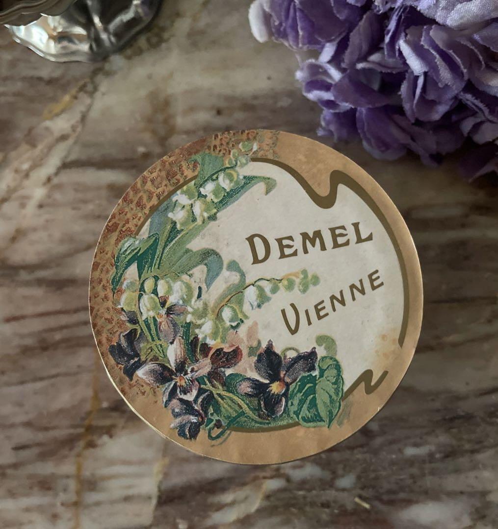 フランスアンティークパウダーボックス DEMELデメル　ボックスのみ　のセット