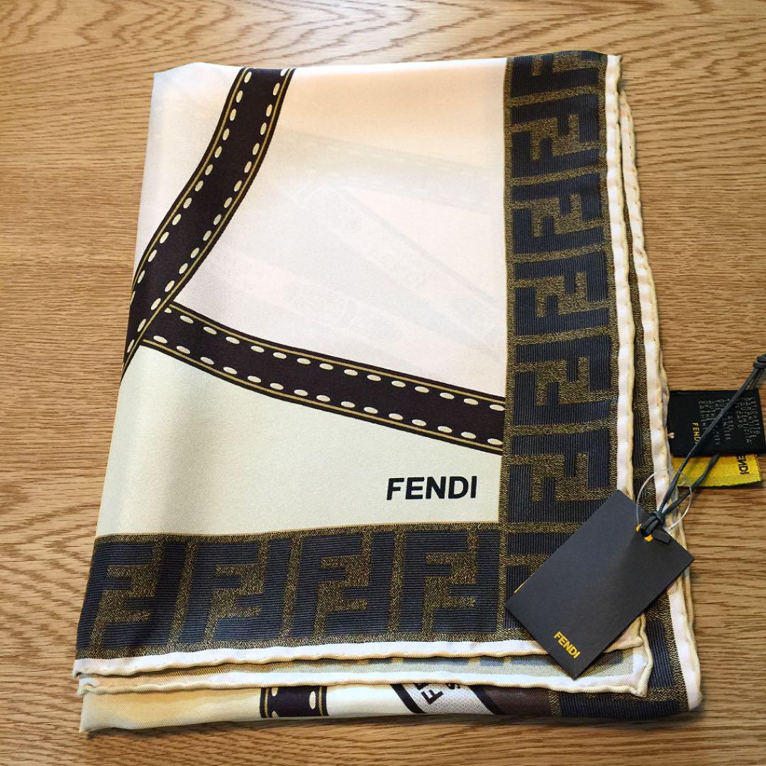FENDI シルク 新品 Lh9Uo-m91400544801 フェンディ スカーフ 最新作定番