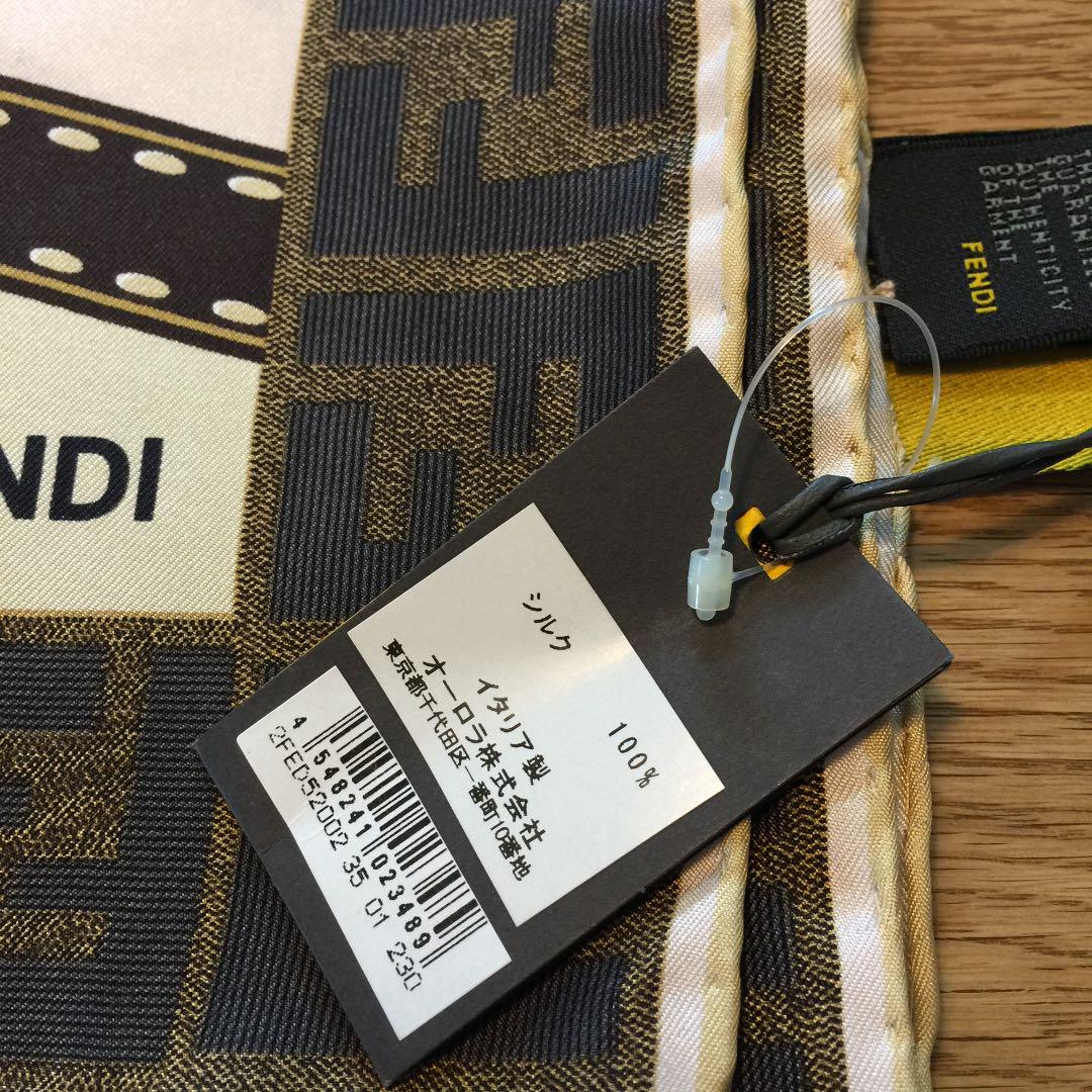 FENDI シルク 新品 Lh9Uo-m91400544801 フェンディ スカーフ 最新作定番