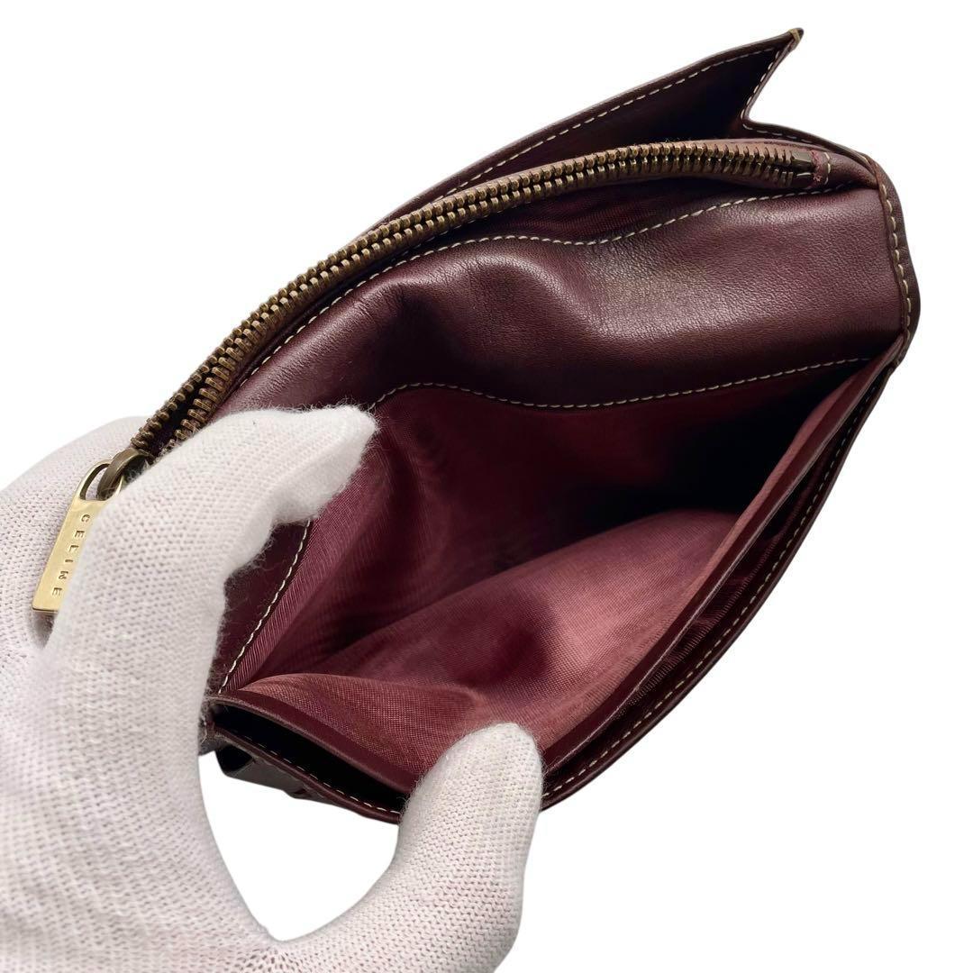 ファッション通販 CELINE 希少 良品 キャンバス 6717 長財布 レディース マカダム 小物