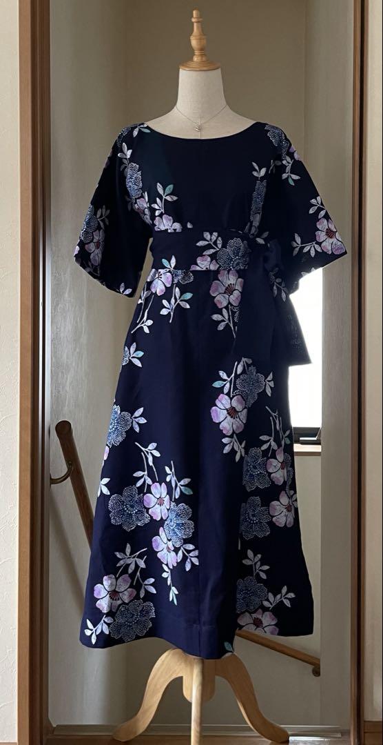 浴衣リメイクワンピース　m68