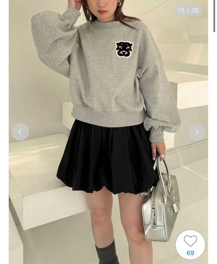 【新品】snidel スナイデル バルーンミニスカート BRK 0サイズ