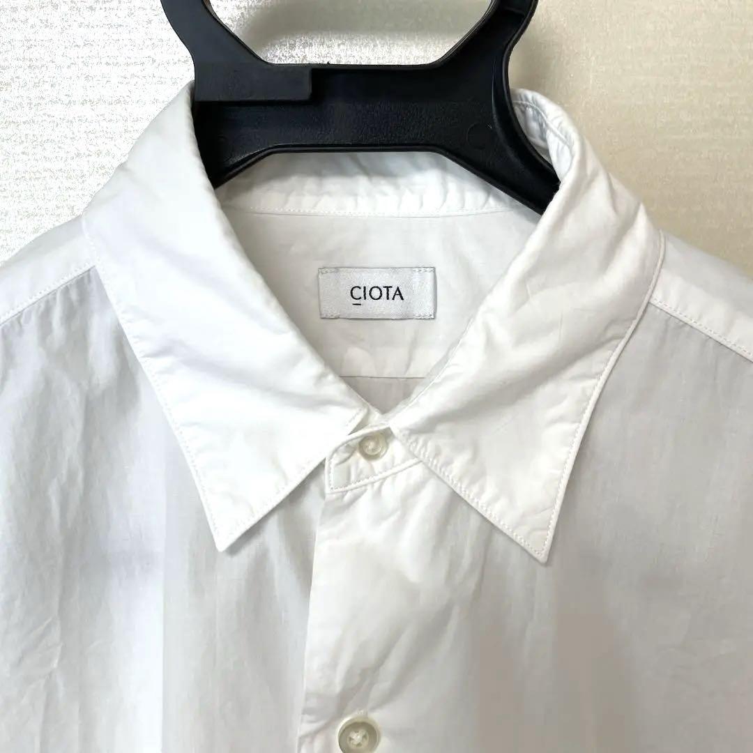 CIOTA シオタ スビンタイプライターレギュラーカラーシャツ