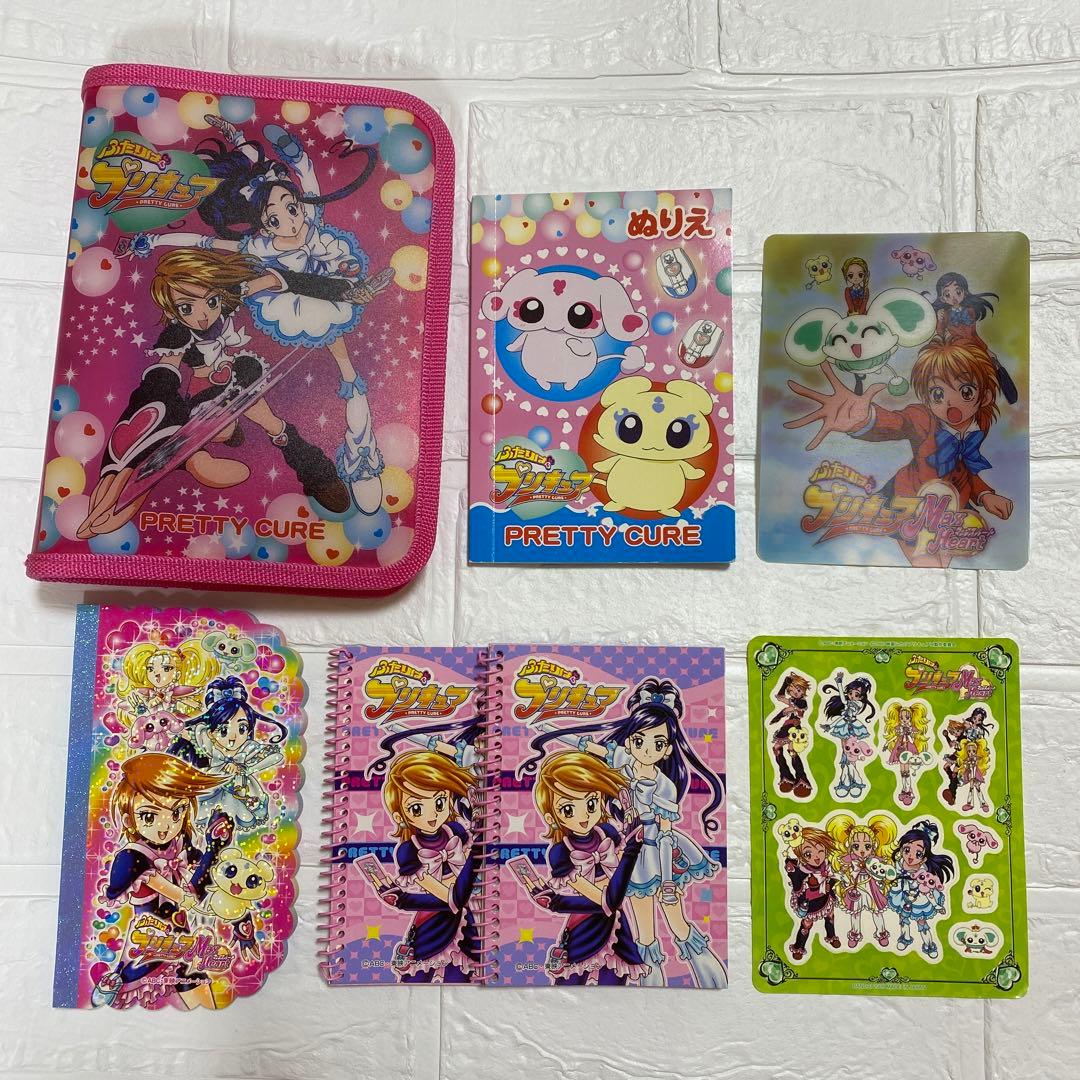 SALE/94%OFF】 初代ふたりはプリキュア 文具セット ポーチ まとめ売り