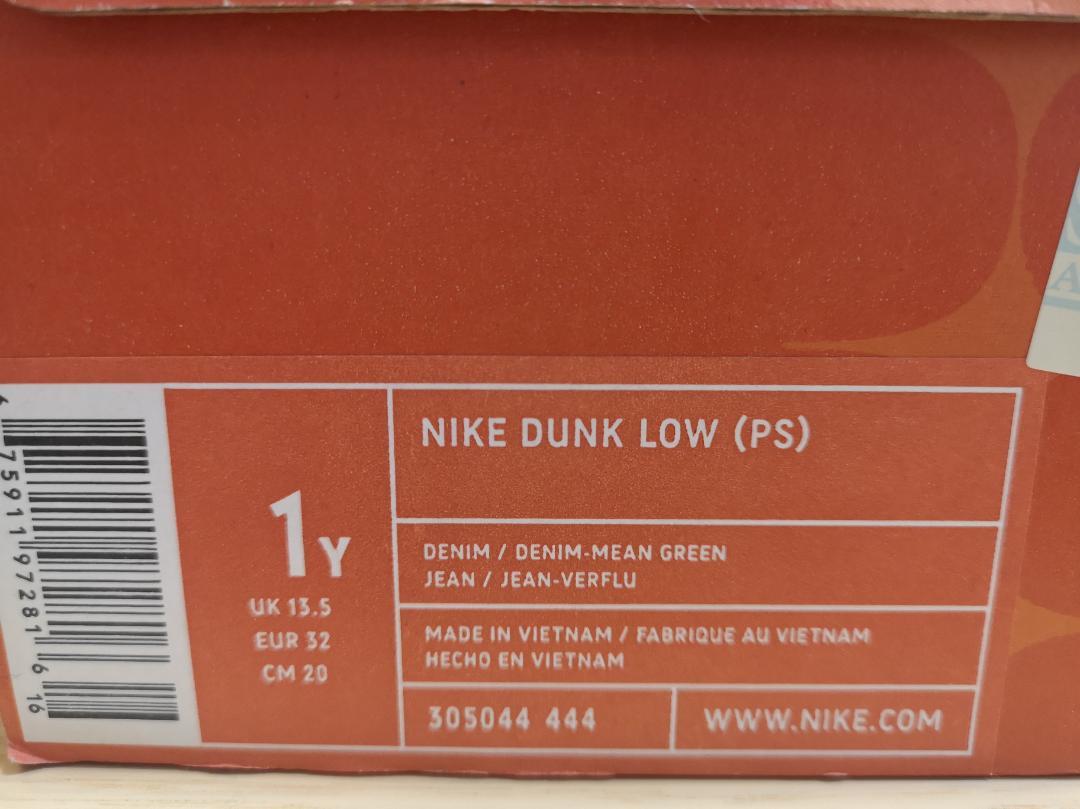 NIKE DUNK LOW PS デニム 20cm （ナイキ305044-444