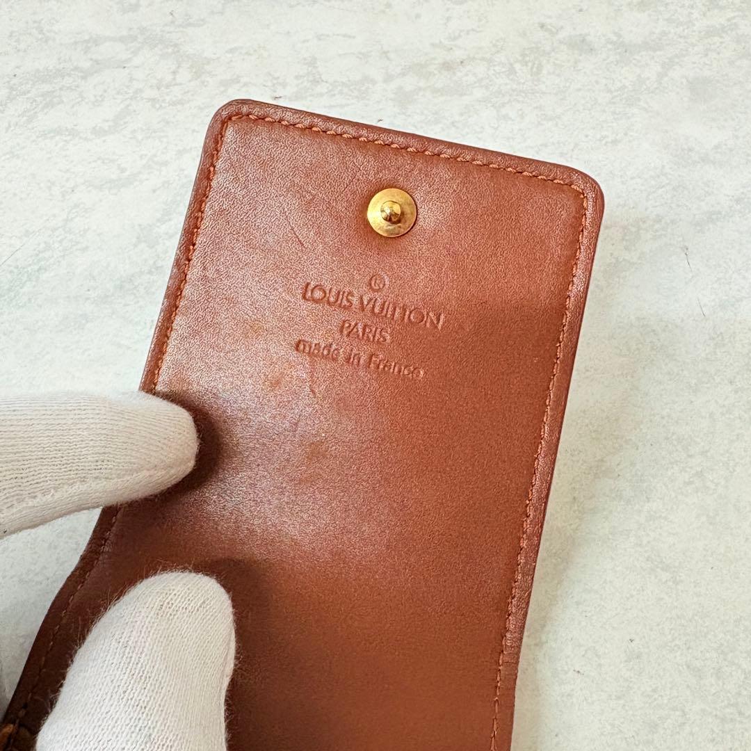 美品 LOUIS VUITTON ヴェルニ グリーン シガレットケース