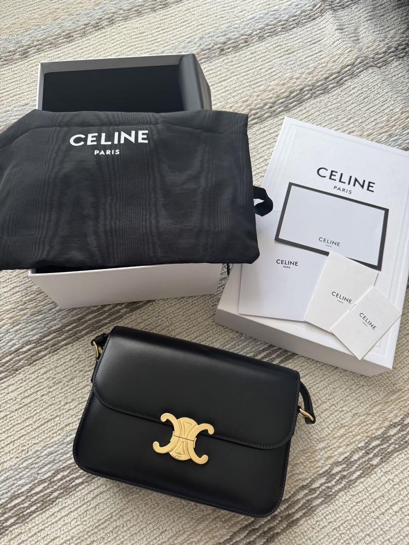 CELINE トリオンフ クラシック (ミディアム) ブラック