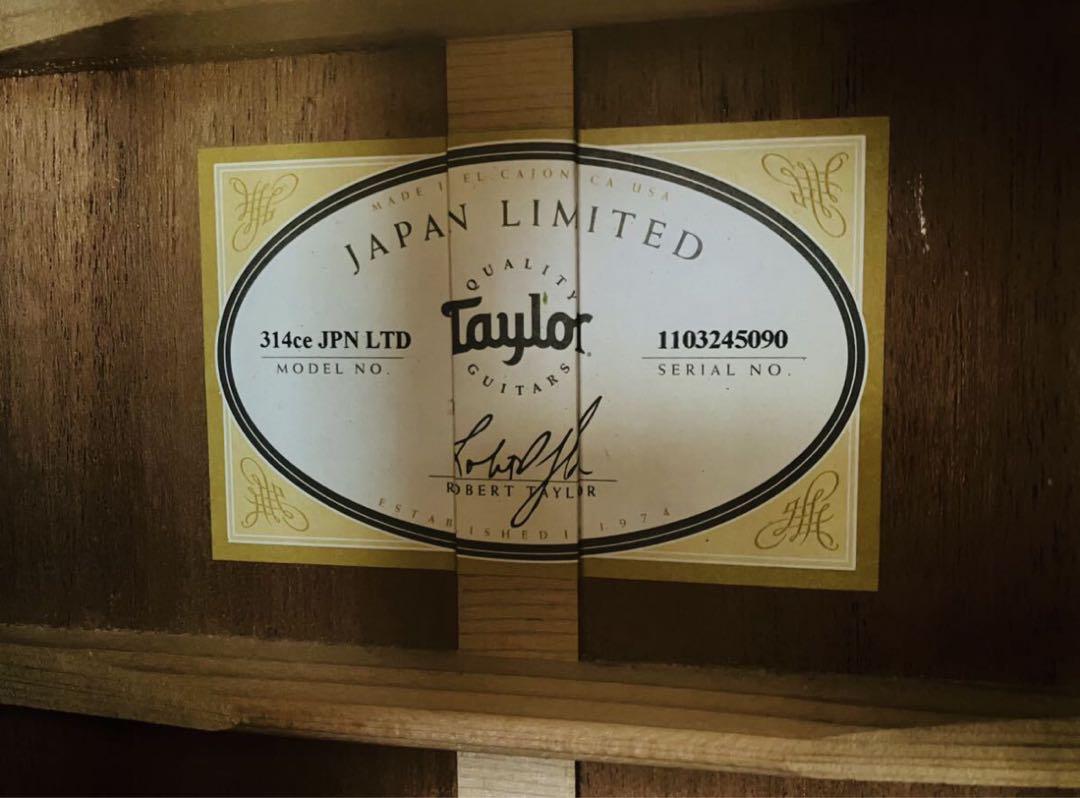 Taylor テイラー 314ce JPN LTD