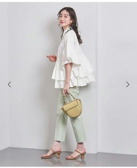 六分袖 ブラウス