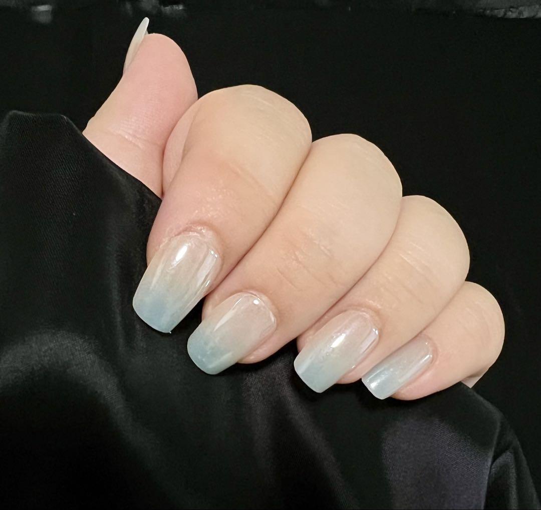 PULNAILS STUDIO グレーグラデーションネイルチップ 現品限り/お買い得品☆グレーグラデーションネイルチップ ネイル