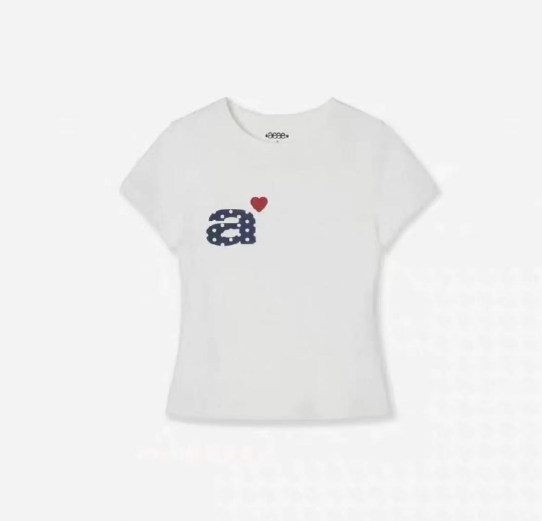 日本未入荷！aeae ホワイト ハート ロゴ Tシャツ エーイーエーイー aeae ハートロゴTシャツ ホワイト - メルカリ