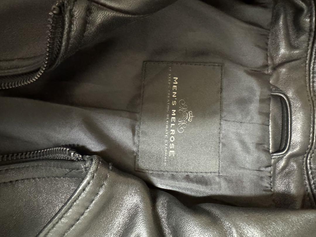 【美品】MEN'S MELROSE シングルライダース