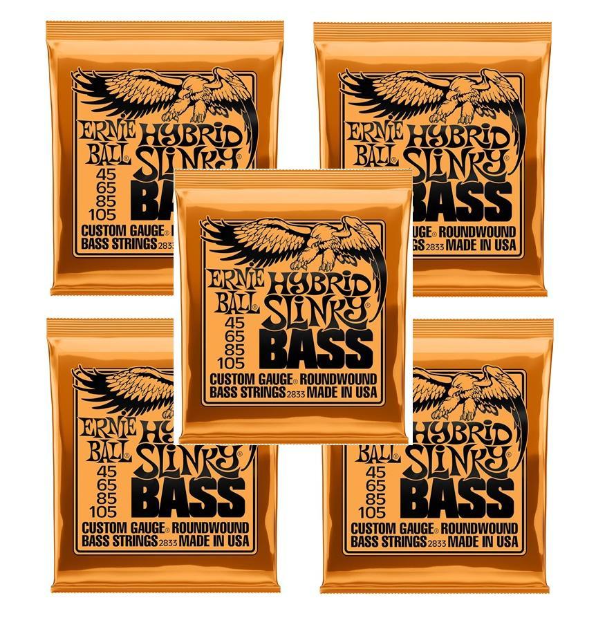 【5個】ERNIE BALL 2833 ベース弦 (45-105)