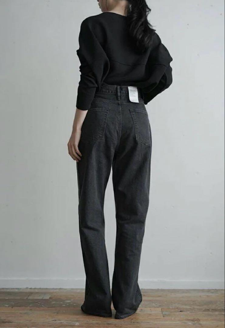 CIOTA レディース 11.5oz ハイウエストデニム　ダークグレー