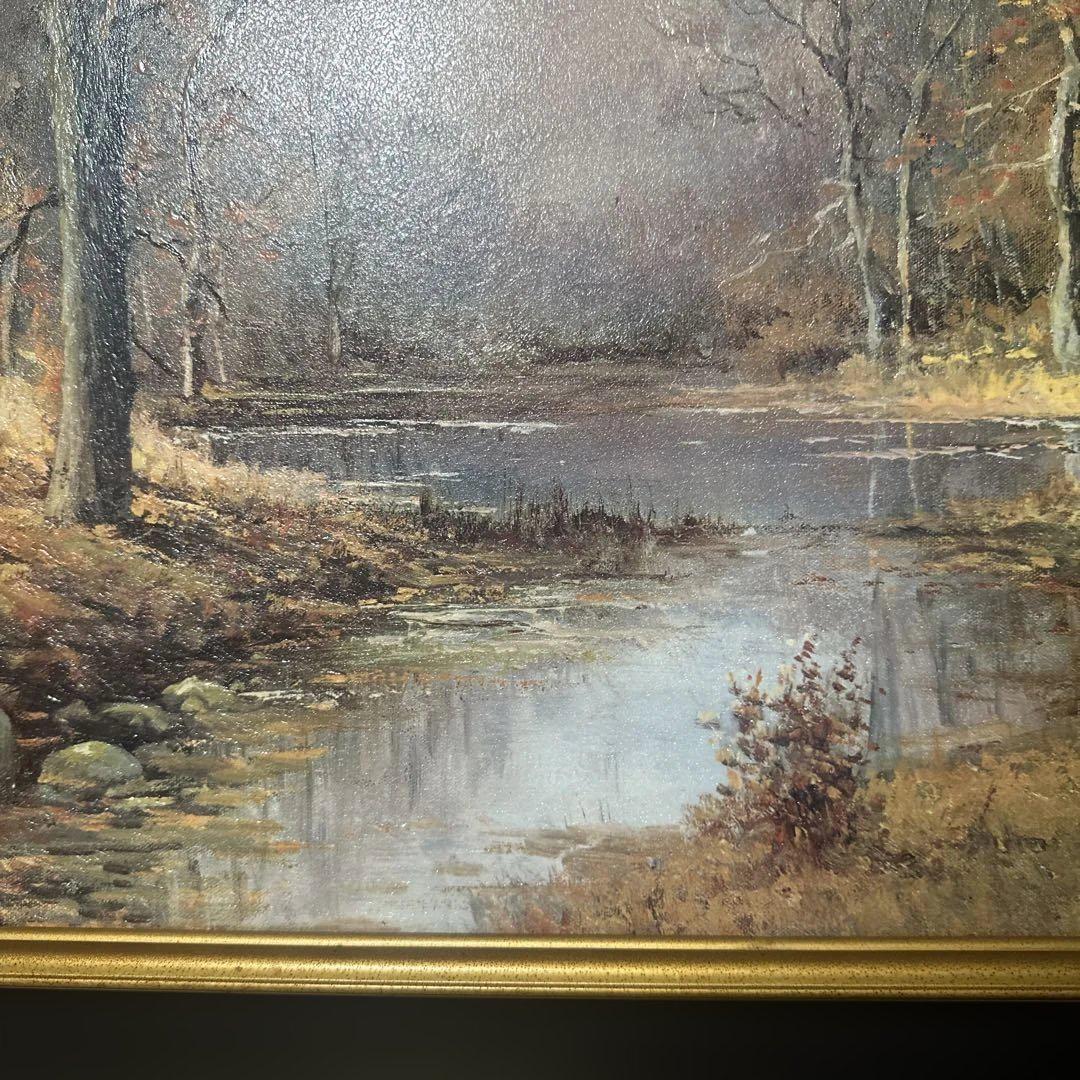 大型風景画　油彩 A C P立体加工絵画　美術品　ア-トインテリア　世界の名画