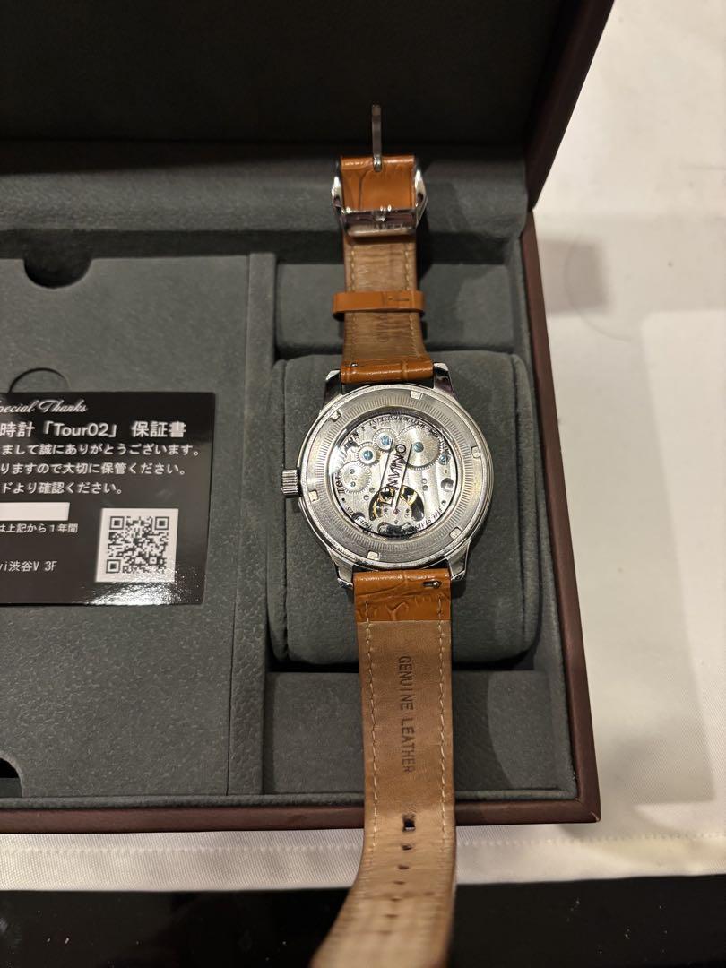 【美品・替えベルト付】LENVINO Tour02 トゥールビヨン