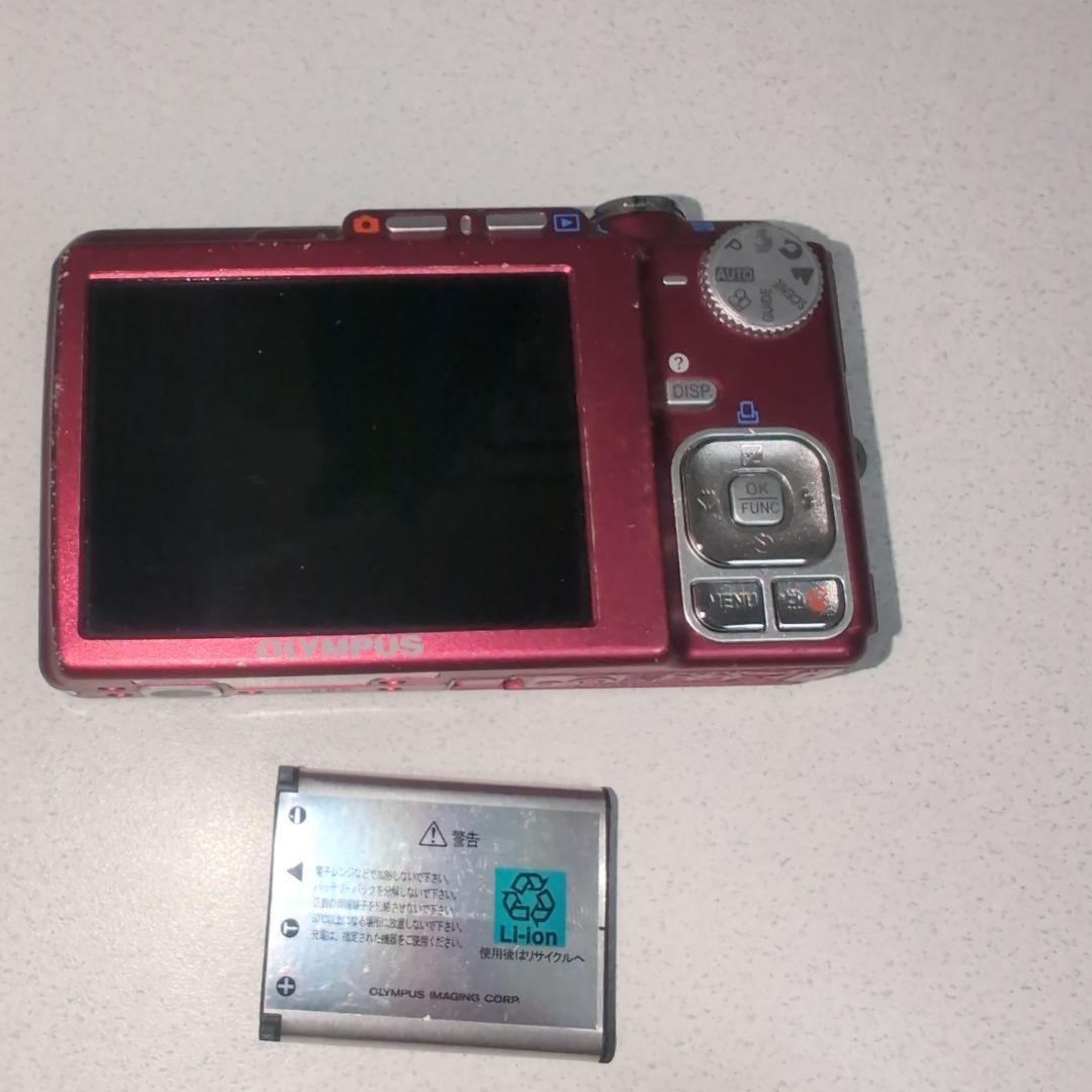 OLYMPUS FE-340 レッド コンパクトデジタルカメラ