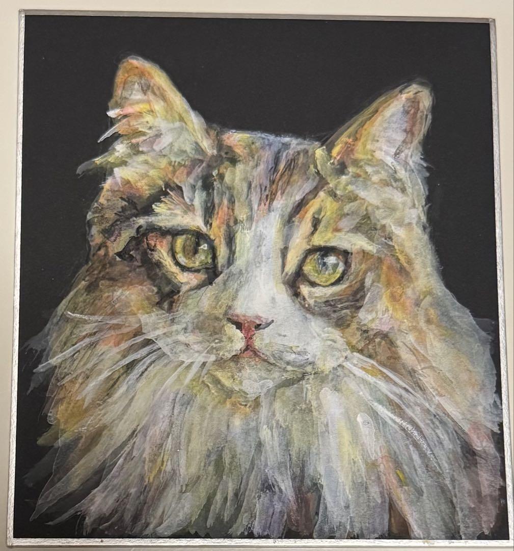 原画/アクリル画/ストリートアート/現代アート Melancholy 猫 原画/アクリル画/ストリートアート/現代アート Melancholy 猫