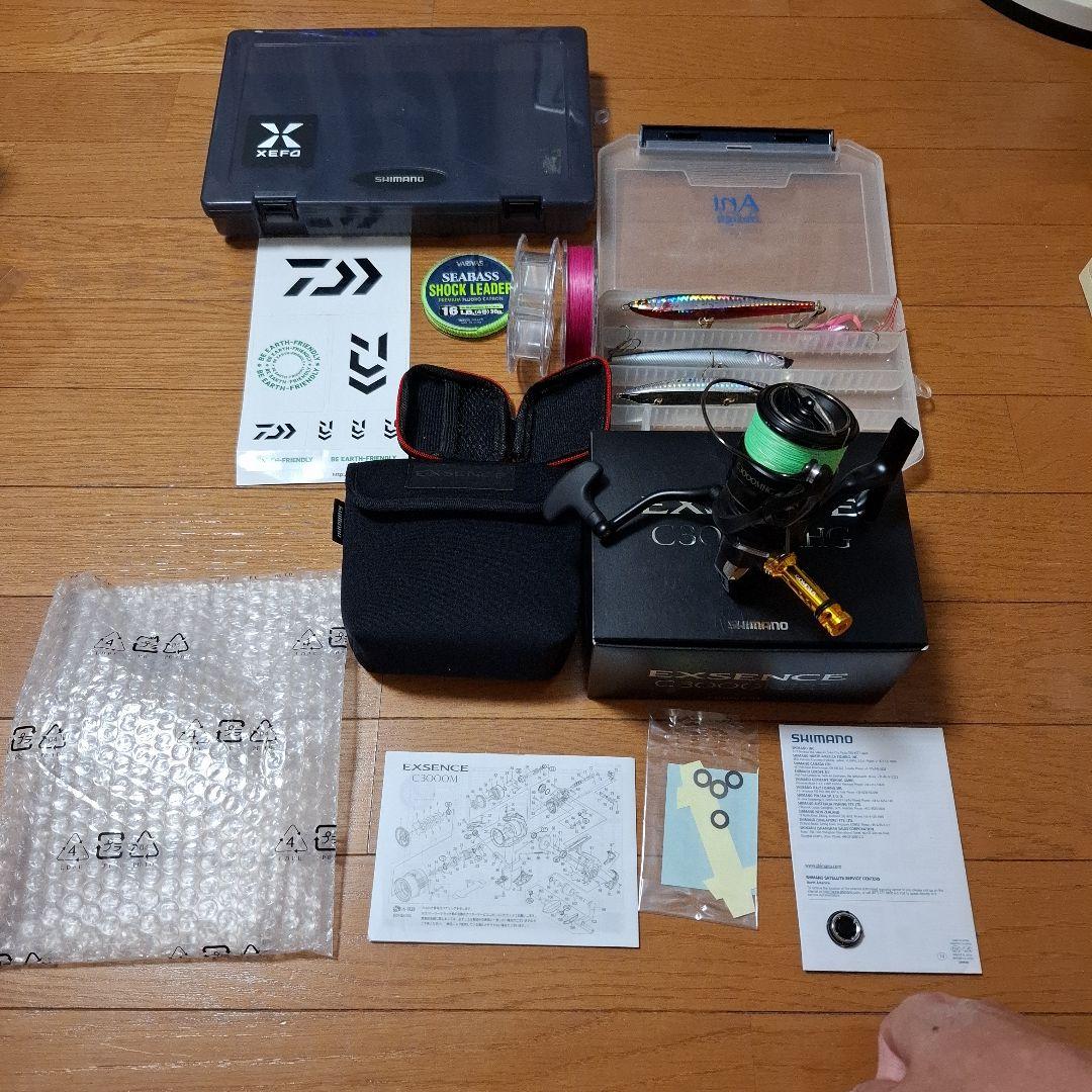 21SHIMANO EXSENCE C3000MHG ライン、スタンド付き